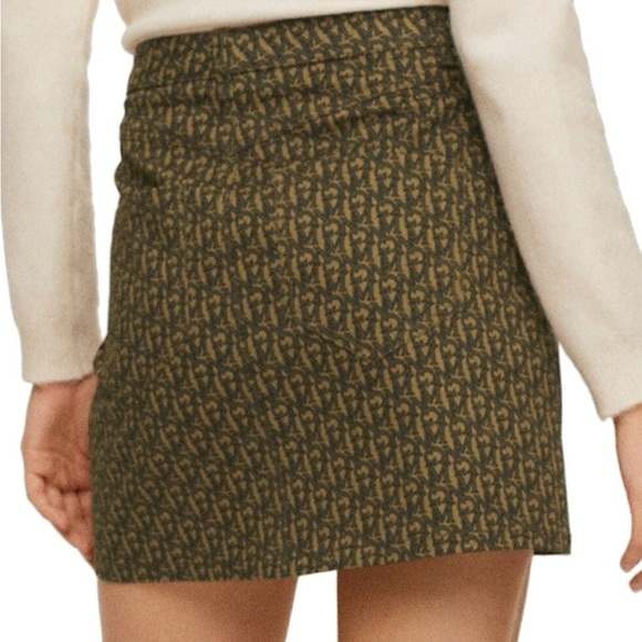 ⚪️ NWT MANGO logo print mini skirt Medium - Picture 3 of 8